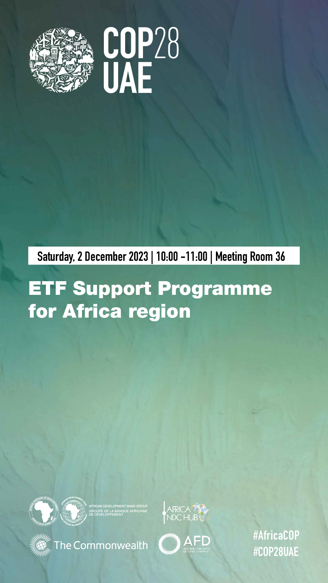 COP28-ETF Support Programme for Africa region